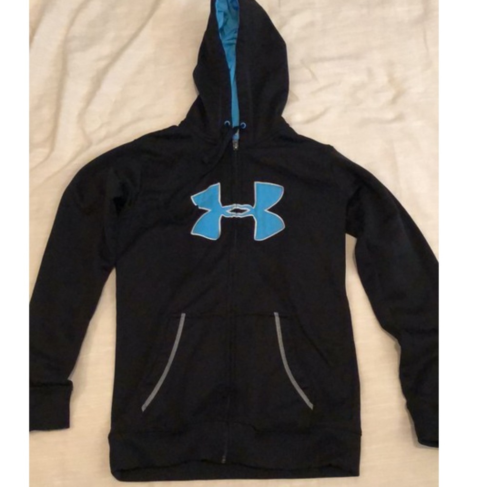 Black and Blue Under Armour Hoodie